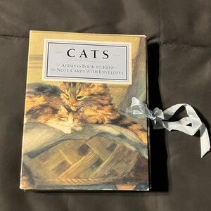 Vintage Cats card & address book (1993)